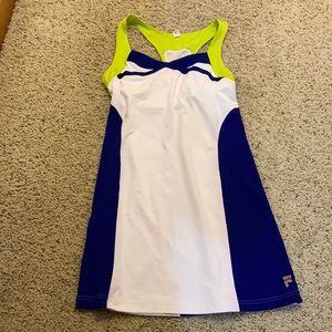 Fila neon racer back tennis dress